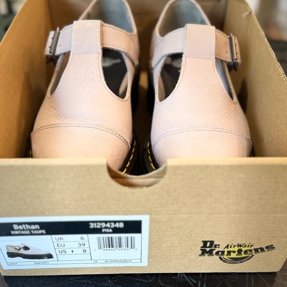 Leather Platform T-Bar Dr. Martens - Picture 8 of 9